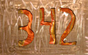 "Custom Address Numbers For Buisiness", Original, Stainless Over Copper, 15"X10" © 2000-2006 Jageaux Fine Metal Art   - Jason Hugh Mernick Artist  all rights reserved 