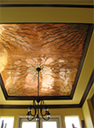 "Ceiling", Original, Torch Painted Copper Dining Room Ceiling, Custom: Made To Order - Jason Hugh Mernick Artist all rights reserved 