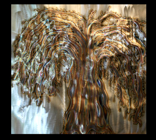 "No More Tears" - original - torch painted stainless steel - Jason Mernick