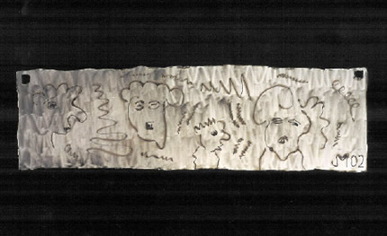 "Family", Original, Portrait Etched In Stainless Steel - Jason Mernick